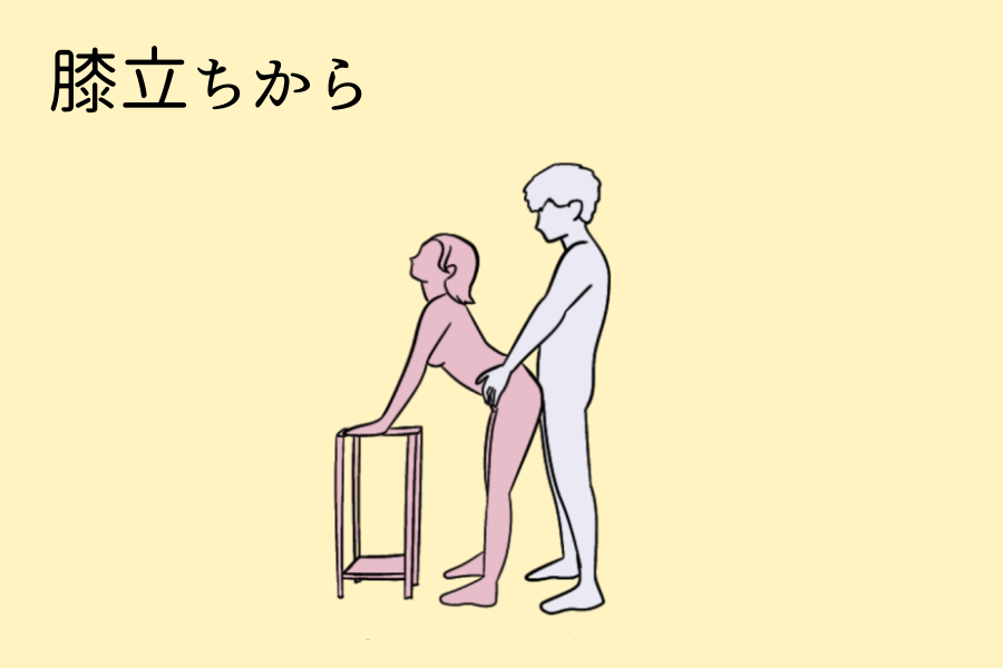 膝立ちから
